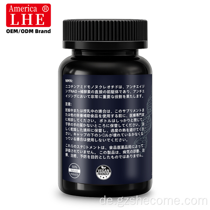 Shecome NMN-Kapseln 28000 mg Cellular Energy NAD+-Unterstützung